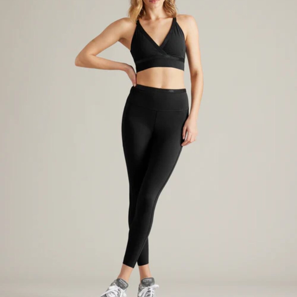 Rhone Black Banded Hi-Form 7/8 Pocket Legging